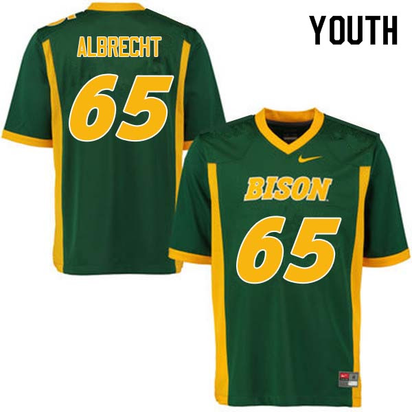 Youth #65 Jack Albrecht North Dakota State Bison College Football Jerseys Sale-Green